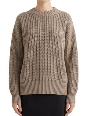 Reformation Sam Cotton Cashmere Oversized Crew Sweater S